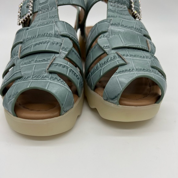 Aerosoles Wagner Platform Sandals Sage Green Strappy Women’s Size 6 - Picture 4 of 12